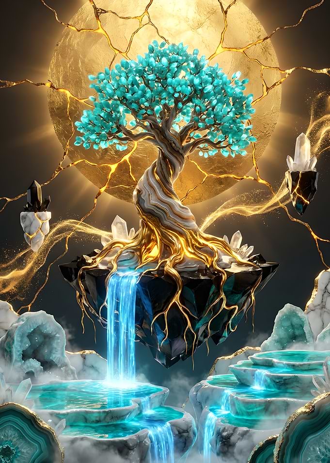 Magical Floating Island Tree
