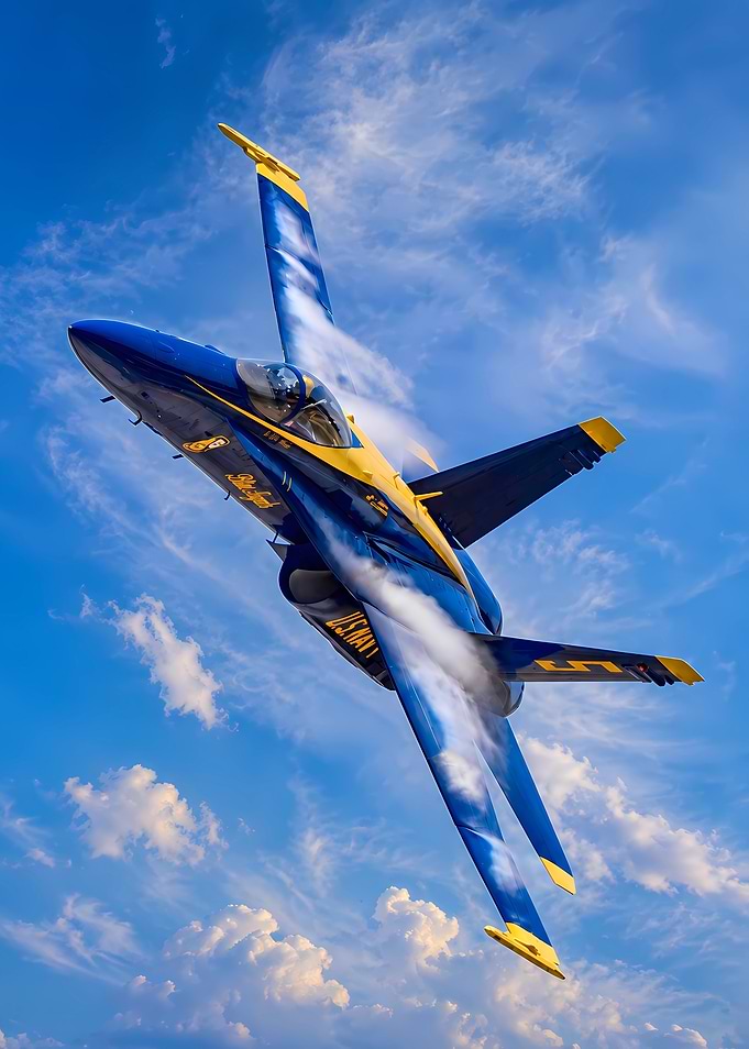 Blue Angels Jet in Flight