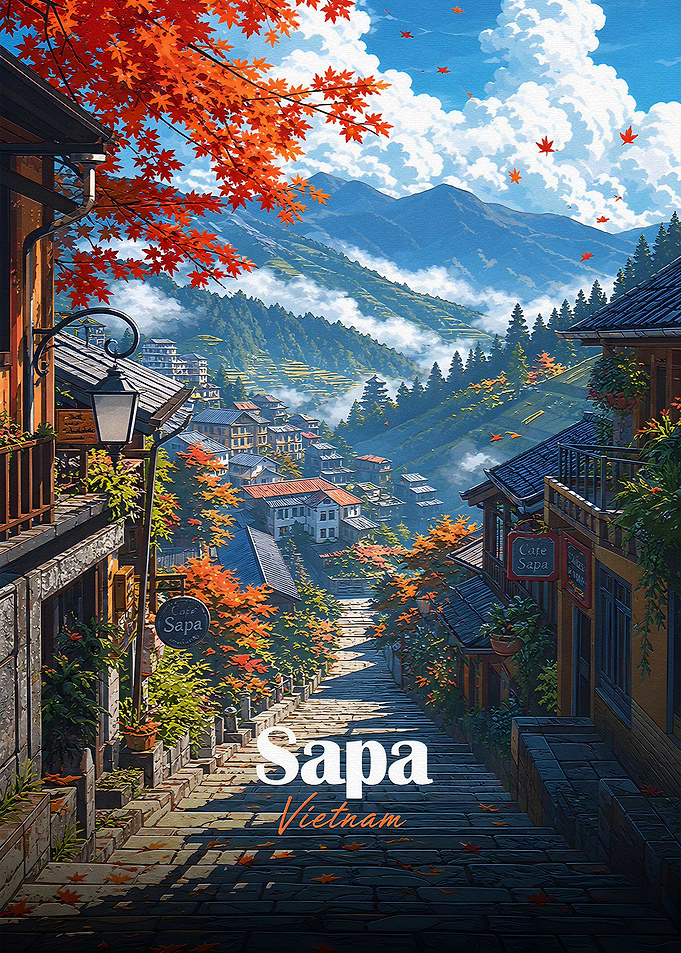 Sapa Vietnam Autumn Landscape