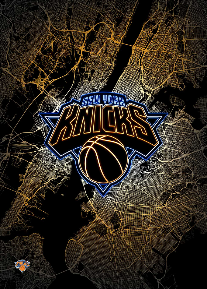 New York City Map: Knicks Pride