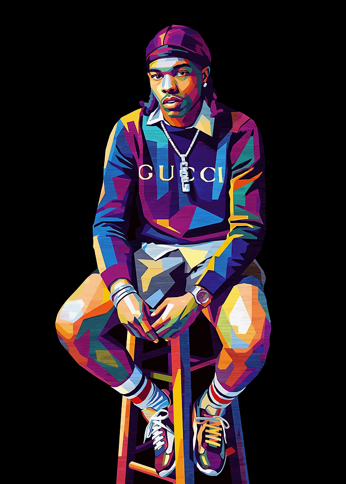 Lil Baby Pop Art Portrait