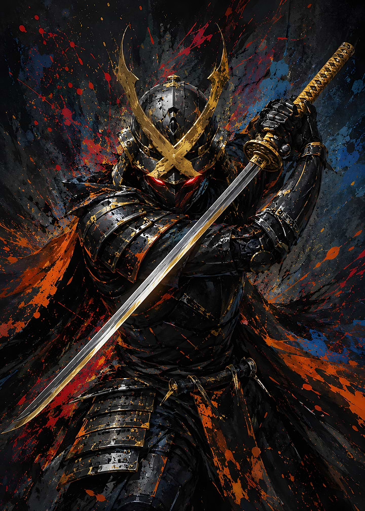 Samurai Warrior with Katana