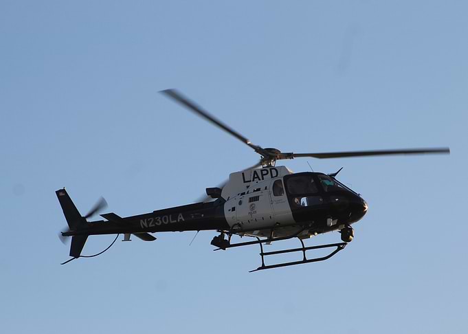 LAPD Helicopter in Flight