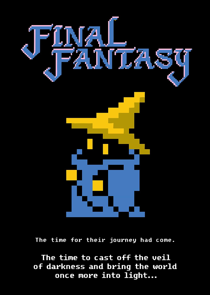 Final Fantasy Black Mage Pixel Art
