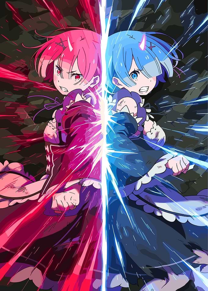 Rem and Ram anime characters