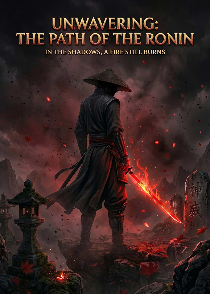 Ronin with Flaming Katana