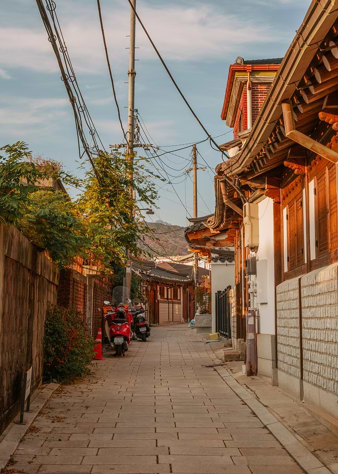Bukchon Hanok Village in Seoul, South Korea