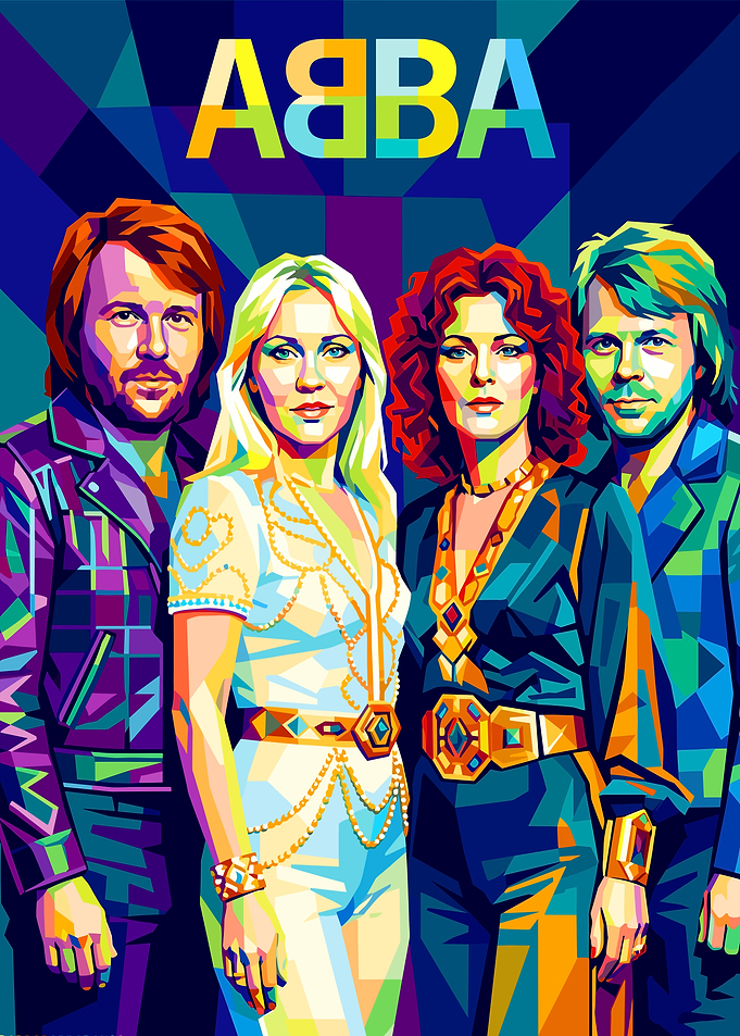 ABBA Pop Art Portrait
