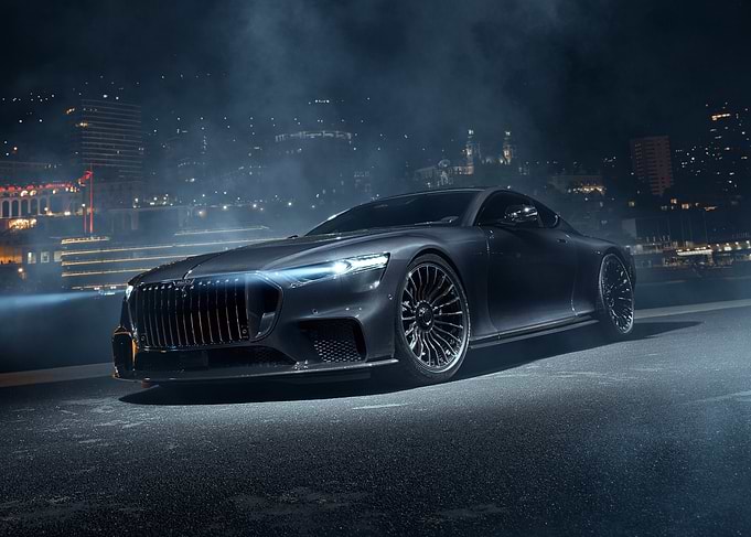 Luxury Sports Car at Night