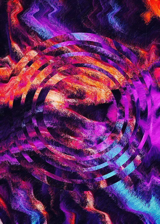 Abstract Psychedelic Circles