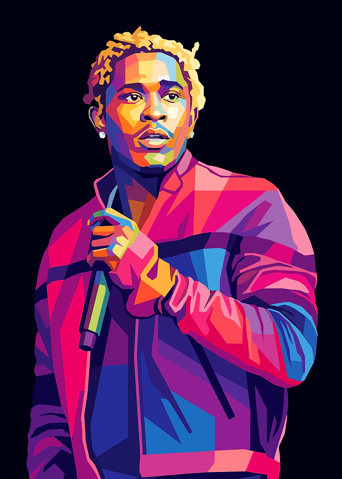 Young Thug Pop Art Portrait