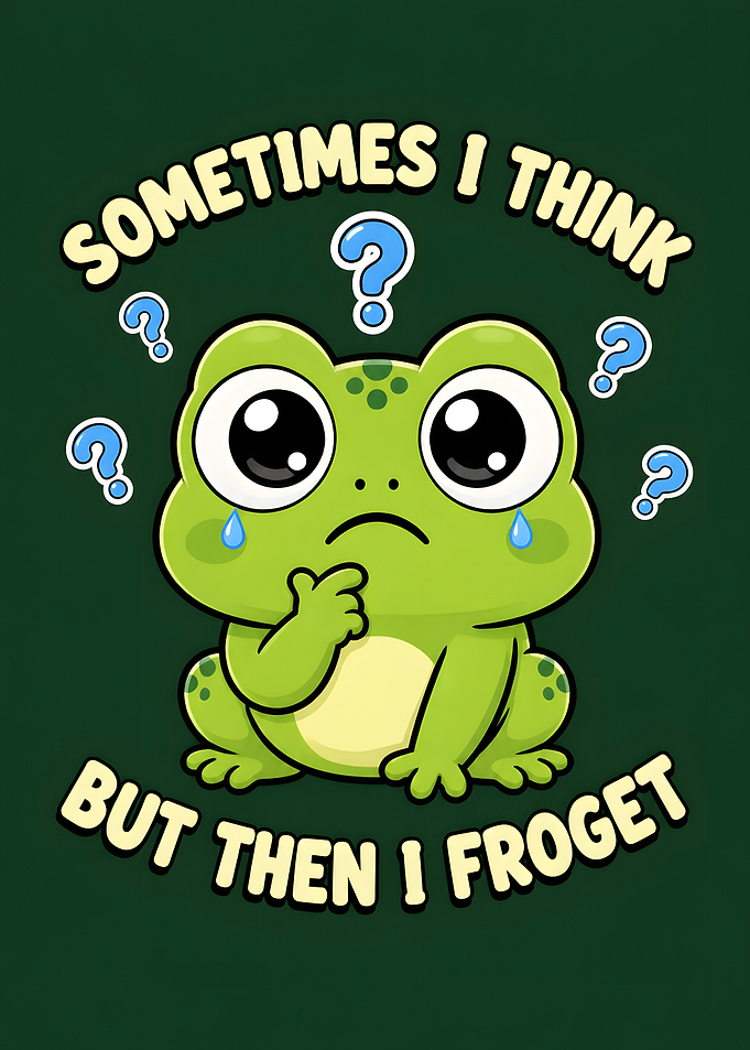 Cute Frog Forgets Things