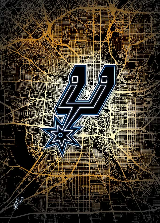 San Antonio Map: Spurs Pride