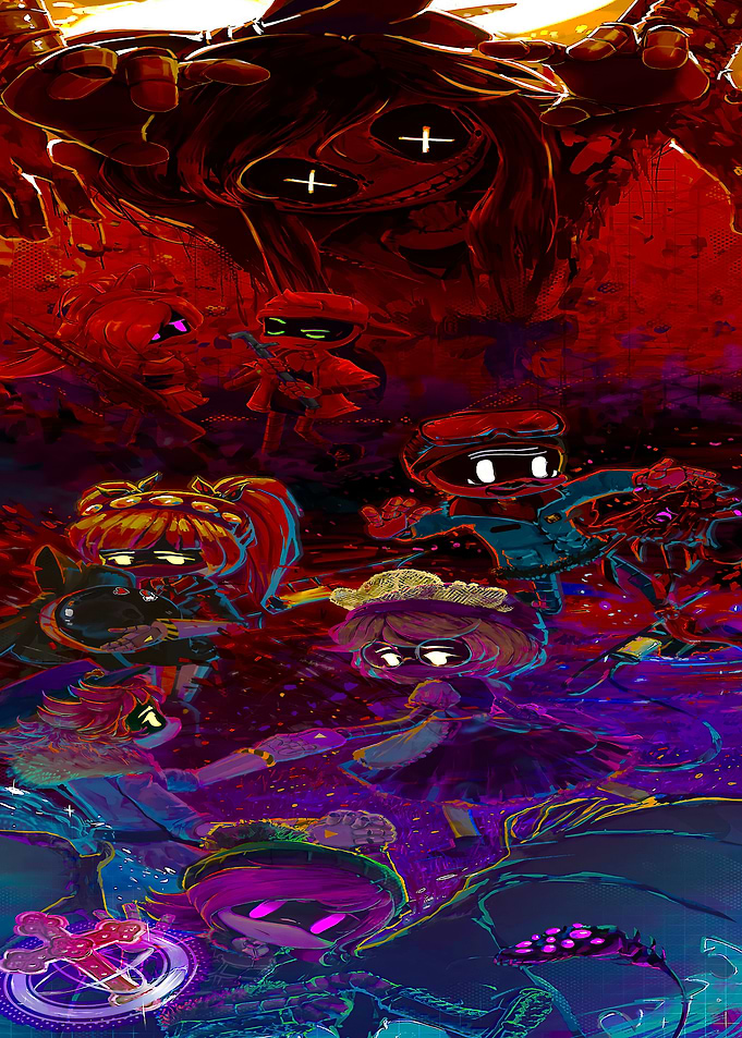 Horror Anime Characters in Battle