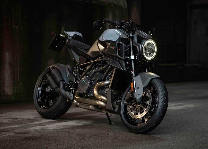 Modern Black Motorcycle