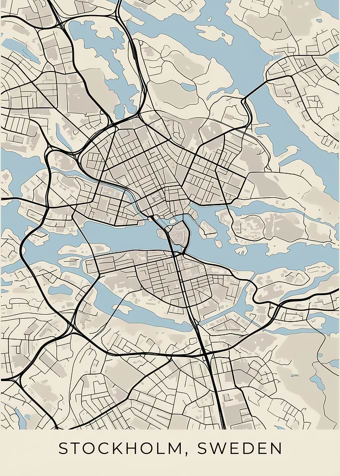 Stockholm Sweden Map