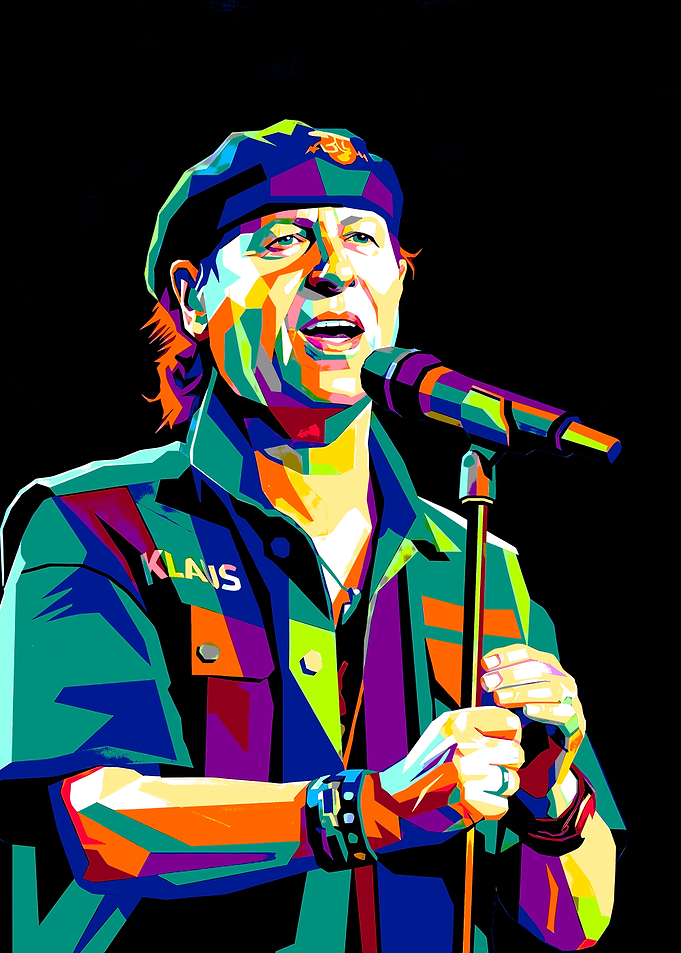 Klaus Meine Pop Art Portrait