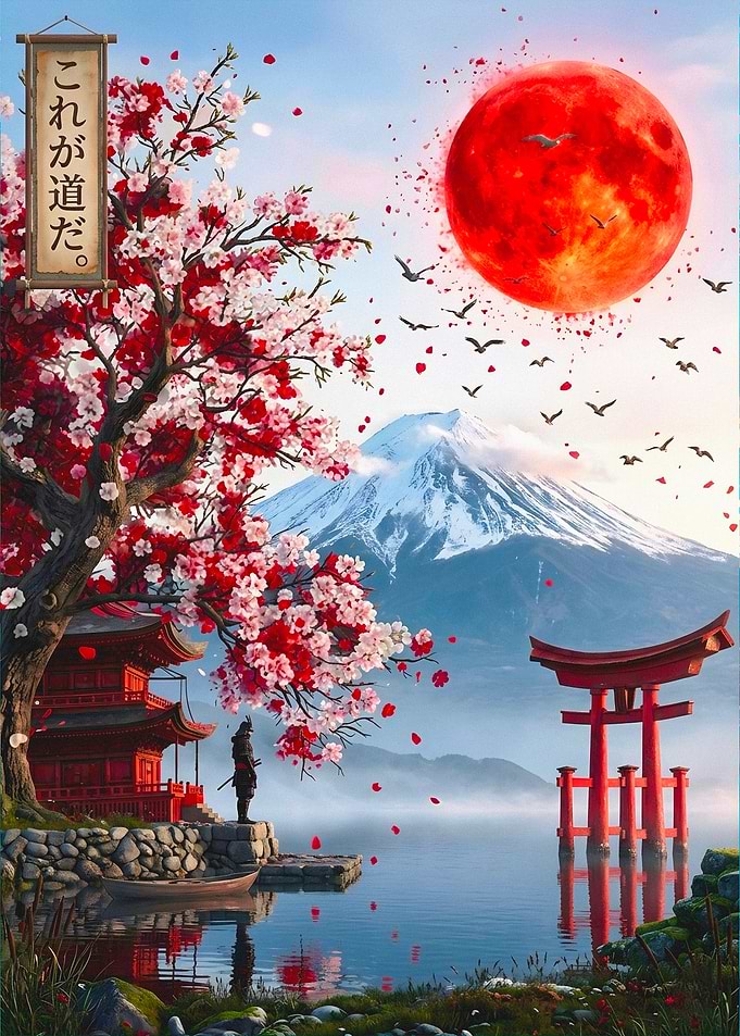 Samurai Under Red Moon