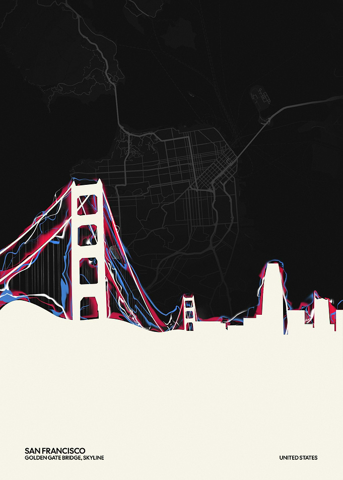 San Francisco Golden Gate Bridge Skyline