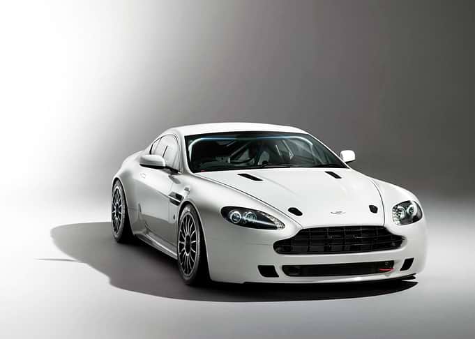 White Aston Martin Vantage Race Car