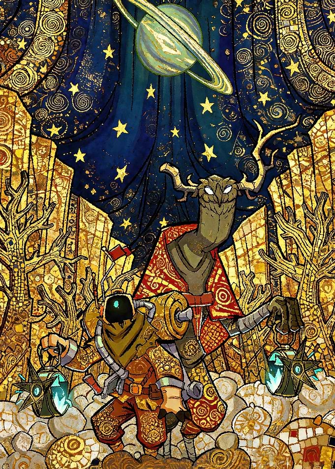 Cosmic Tree Creatures and Robot