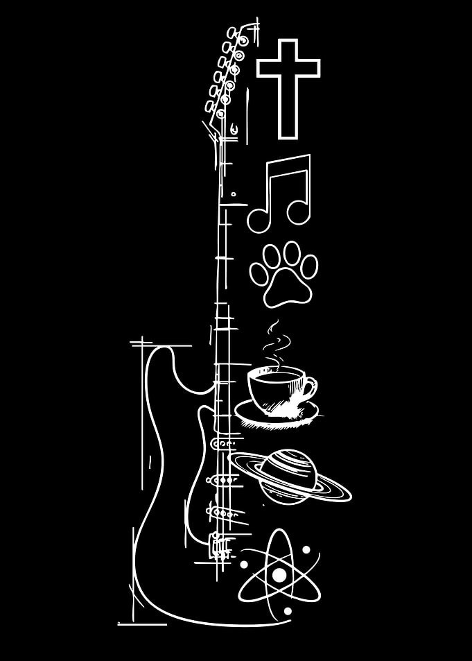 Guitarist's Interests Collage
