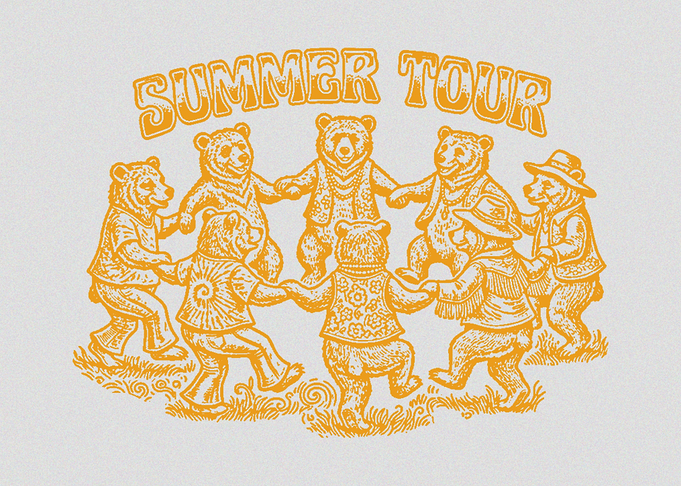 Dancing Bears Summer Tour Vintage Festival Art