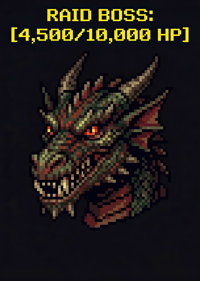 Pixel Art Dragon Boss