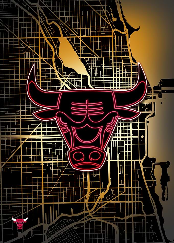 Chicago Map: Bulls Pride