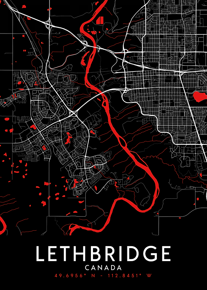 Lethbridge Dark Map