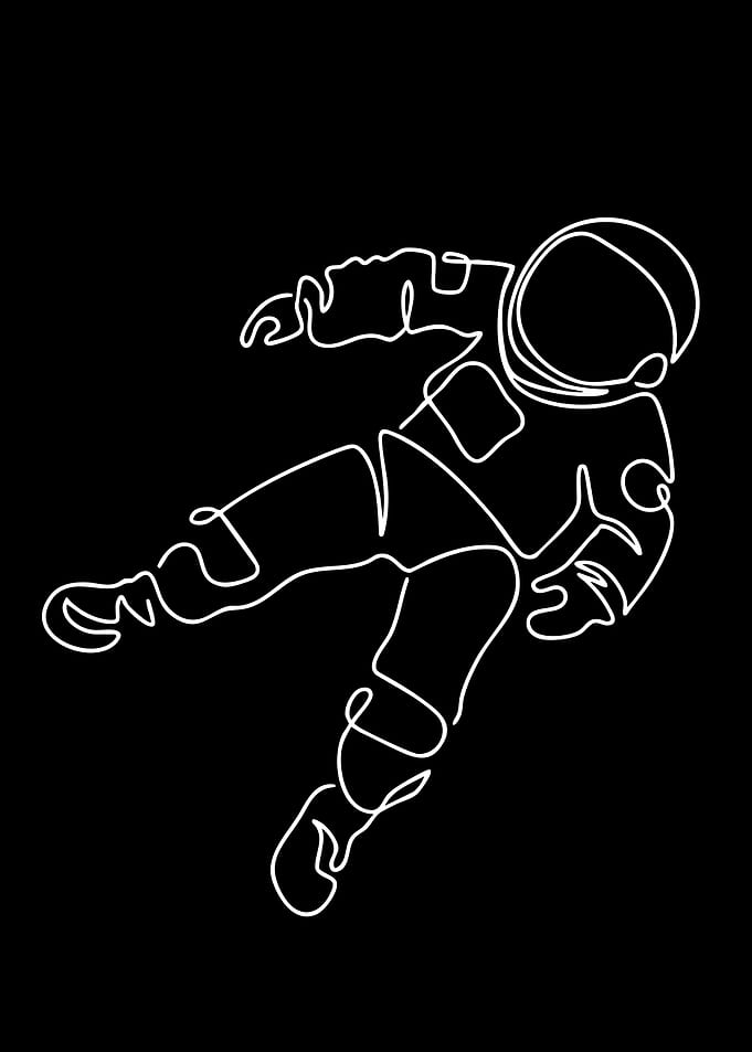 Astronaut in Zero Gravity