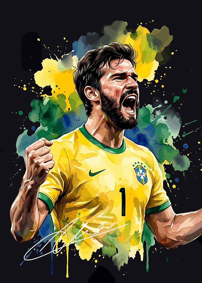 Alisson Becker Brazil Celebration