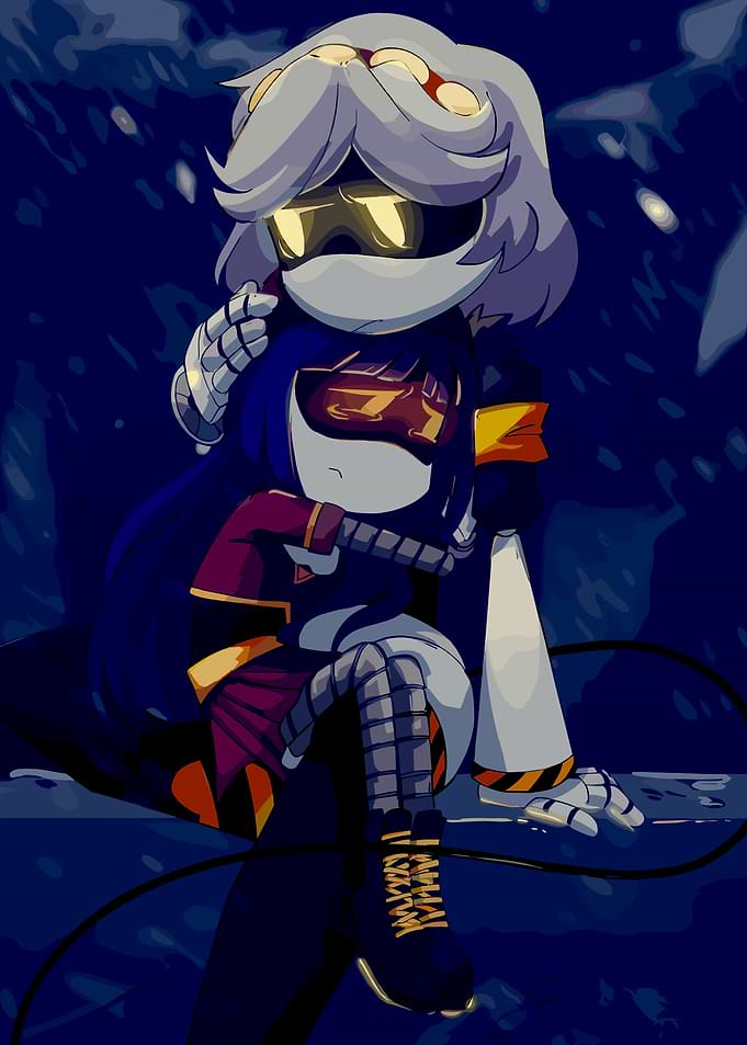 Robotic embrace in dark setting