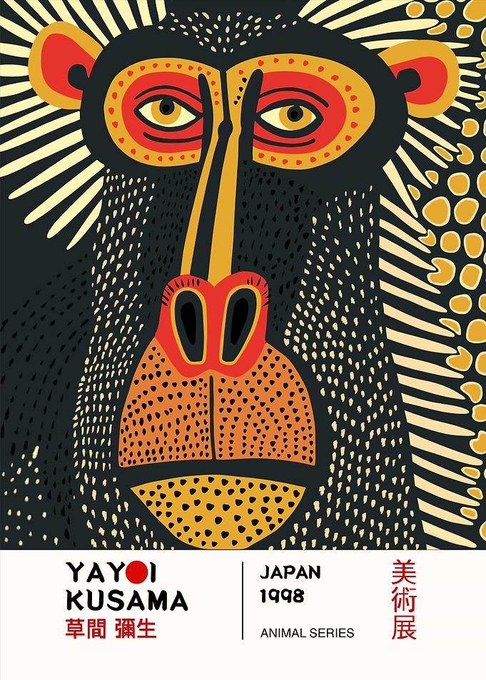 Yayoi Kusama | Baboon monkey