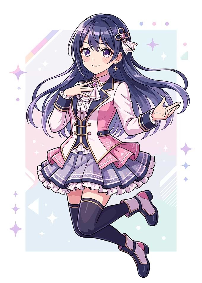 Anime Girl in School Uniform