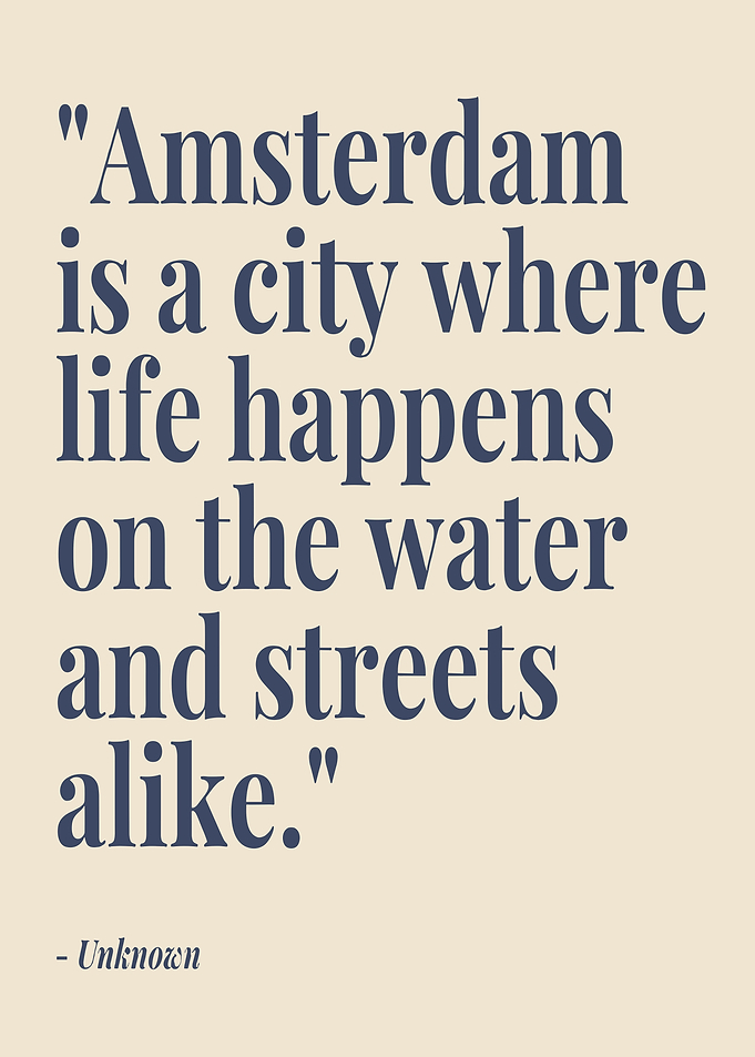 Amsterdam Quote