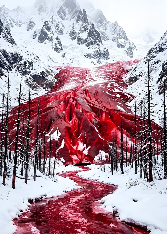 Bloody Glacier and River