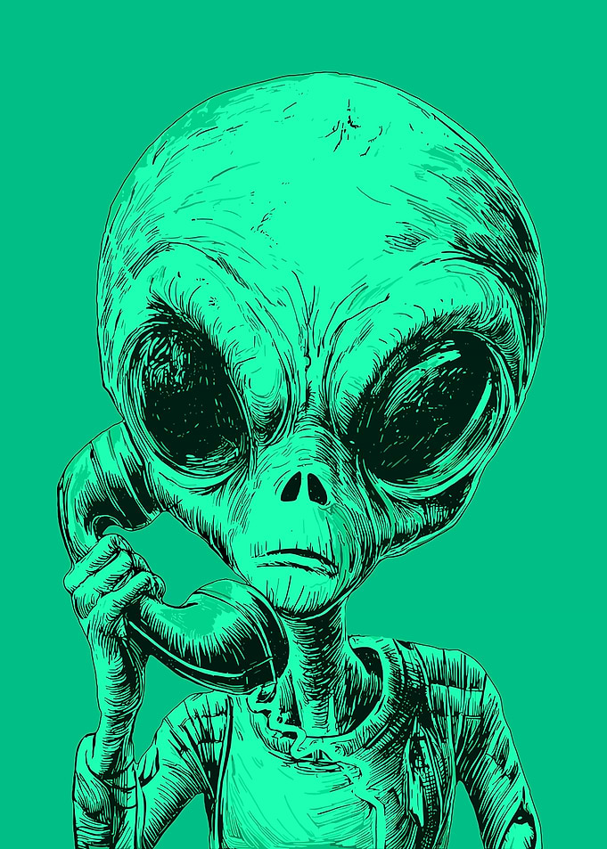 Alien on the Phone