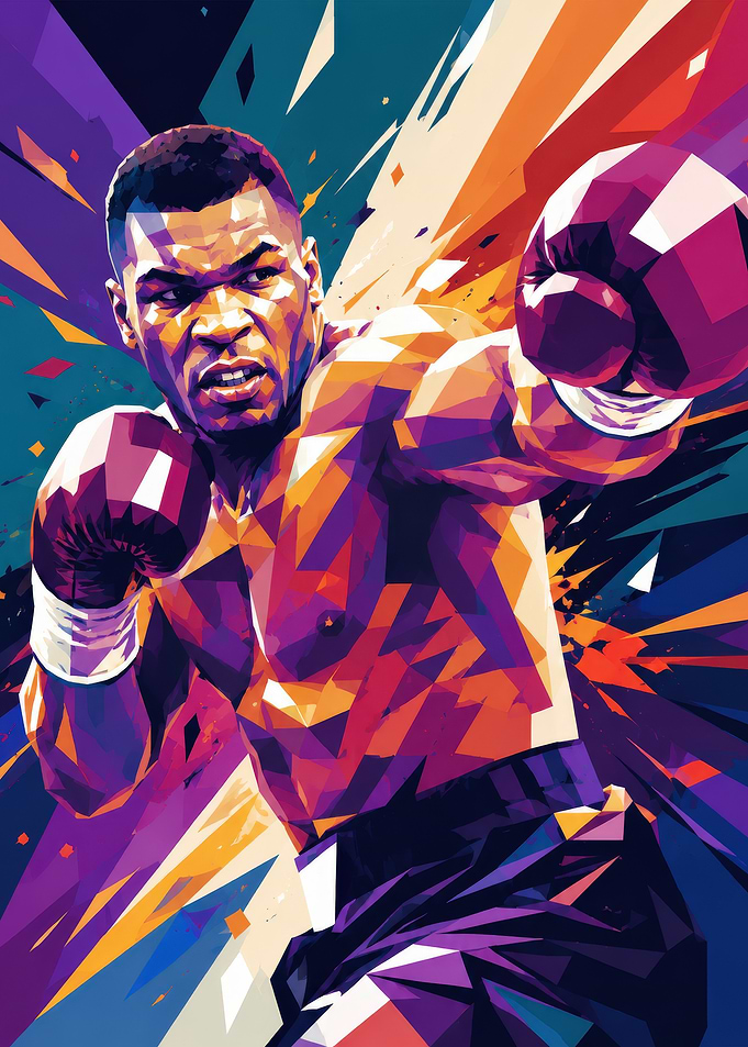 Mike Tyson Boxing Pop Art