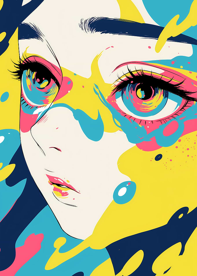 Anime Pop Art Portrait