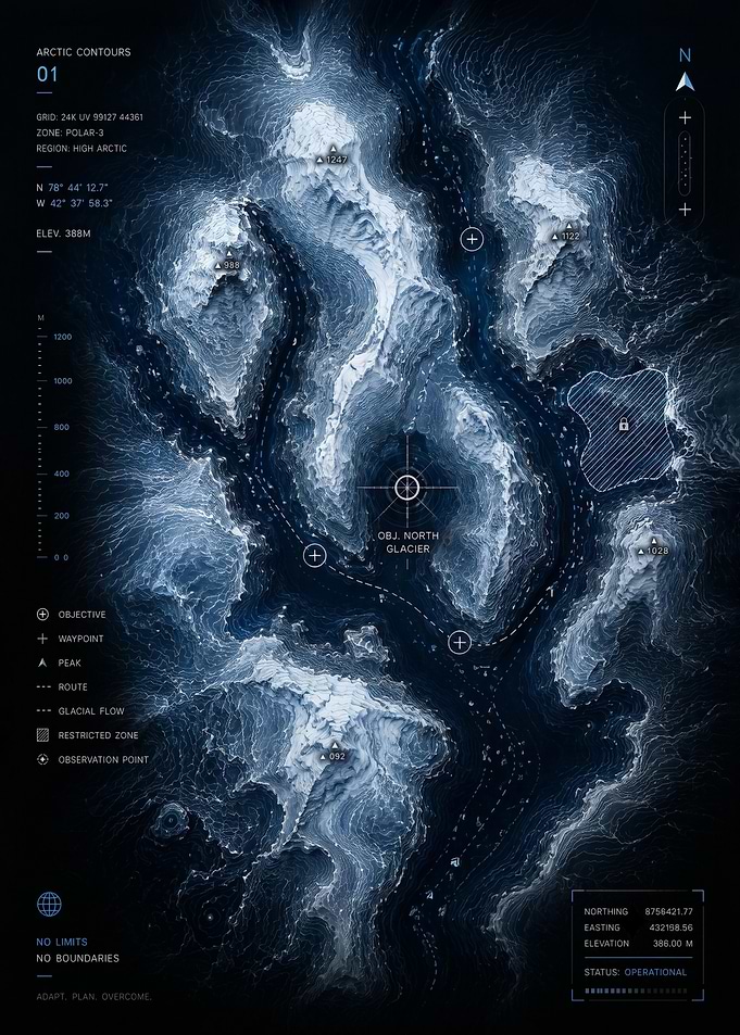 Arctic Glacier Map