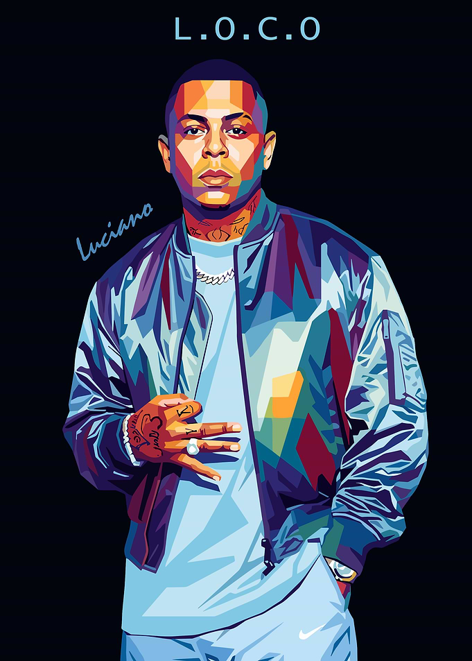 Luciano L.O.C.O. Pop Art Portrait