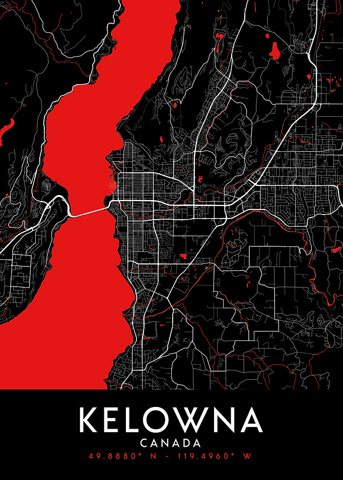 Kelowna Dark Map