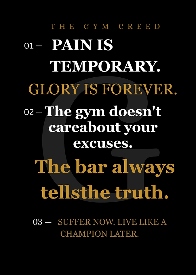 Gym Motivational Poster