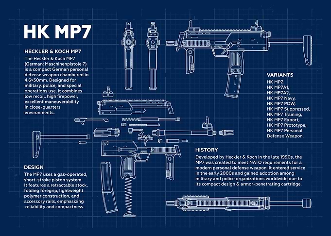 HK MP7 Blueprint