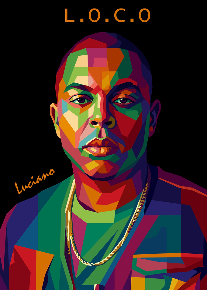 L.O.C.O. Luciano Pop Art Portrait