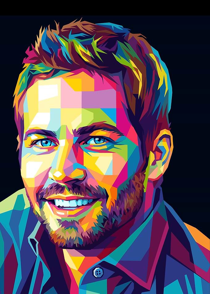 Paul Walker Pop Art Portrait