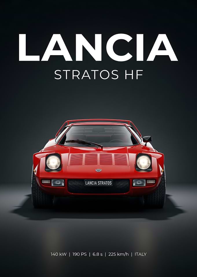 Lancia Stratos HF Poster
