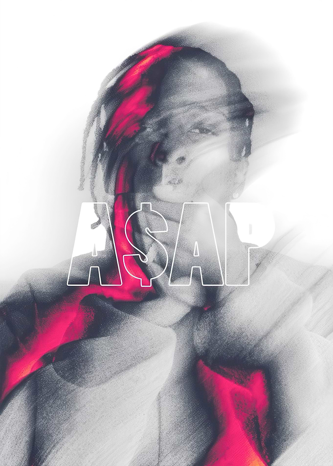 ASAP Rocky Abstract Portrait