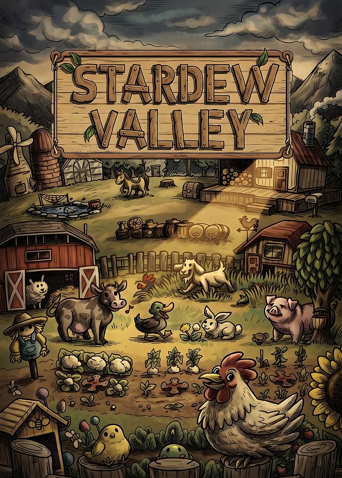 Stardew Valley Farm Scene